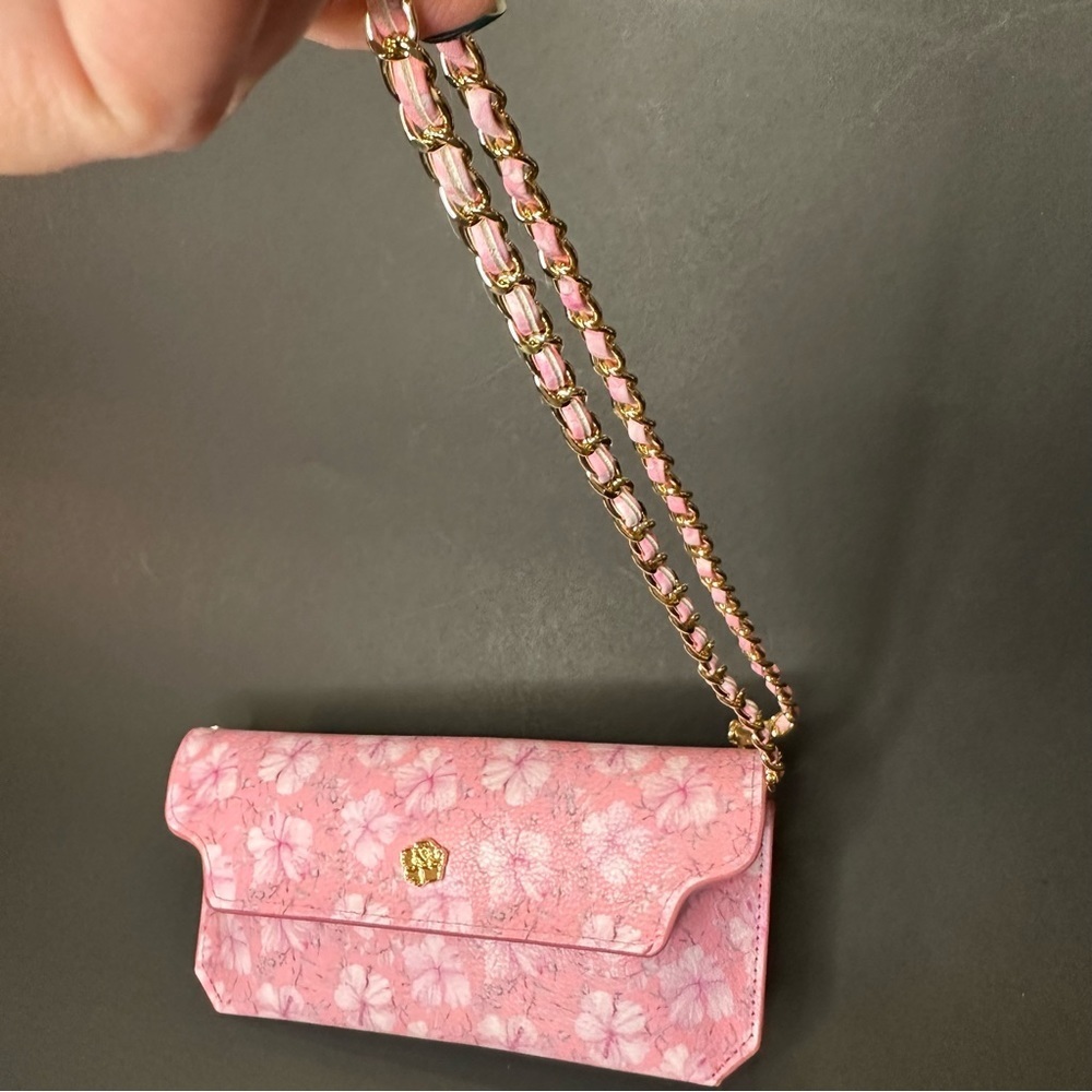 NEW LoveShack Fancy Arietta Square Sunglasses BLUSHING QUARTZ Floral Pink NWT - Picture 10 of 12
